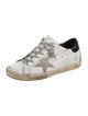 Golden Goose Leather Graphic Print Sneakers