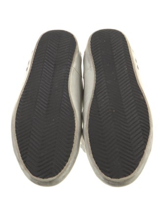 Golden Goose Leather Animal Print Sneakers