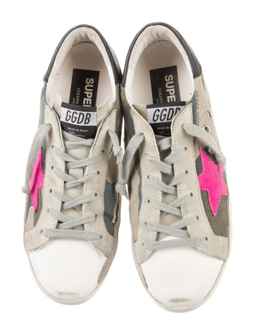 Golden Goose Canvas Colorblock Pattern Sneakers