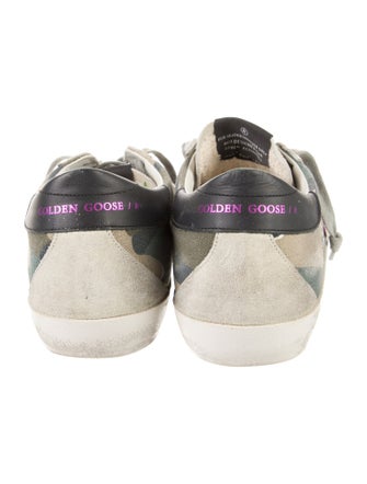 Golden Goose Canvas Colorblock Pattern Sneakers