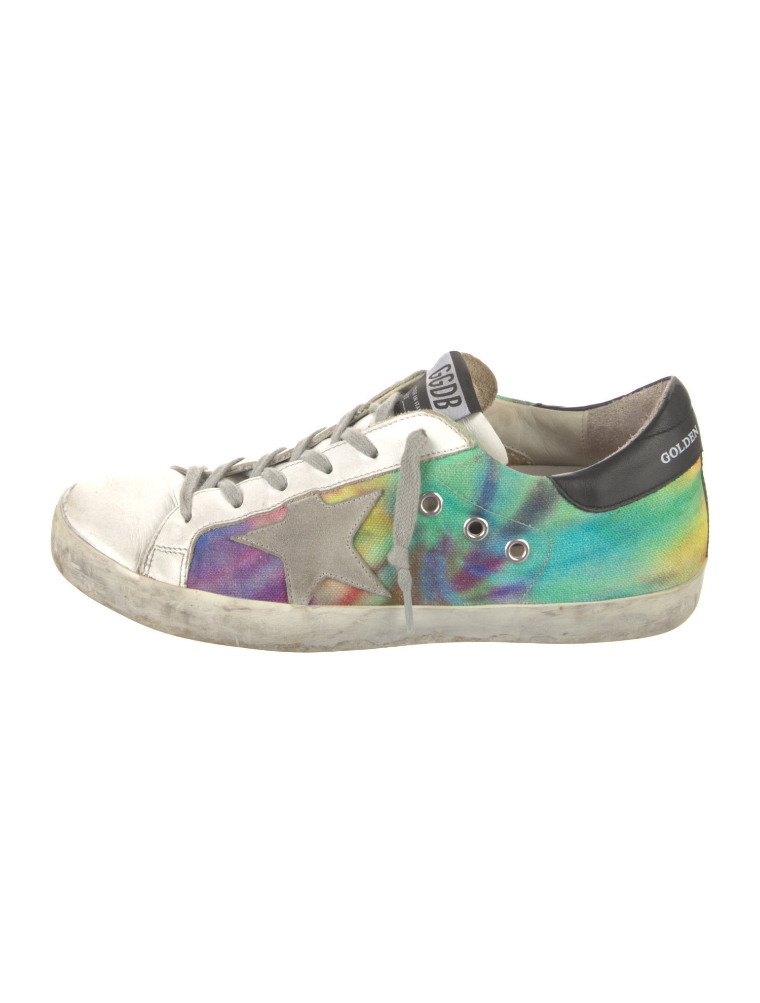 Golden Goose Canvas Printed Sneakers