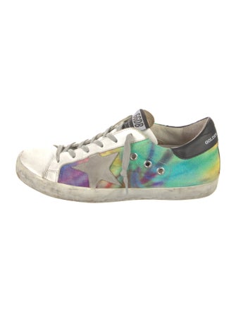 Golden Goose Canvas Printed Sneakers