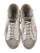 Golden Goose Leather Colorblock Pattern Sneakers