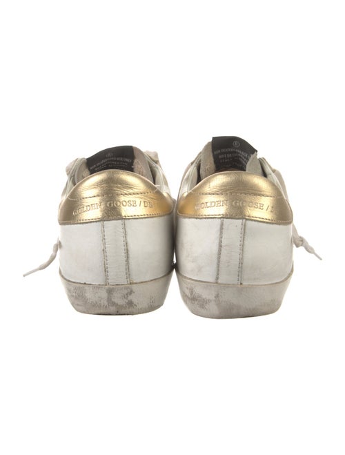 Golden Goose Leather Colorblock Pattern Sneakers