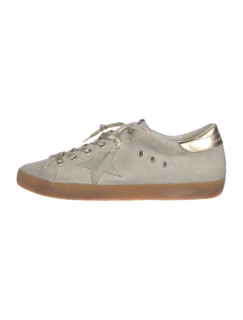 Golden Goose Canvas Distressed Accents Sneakers