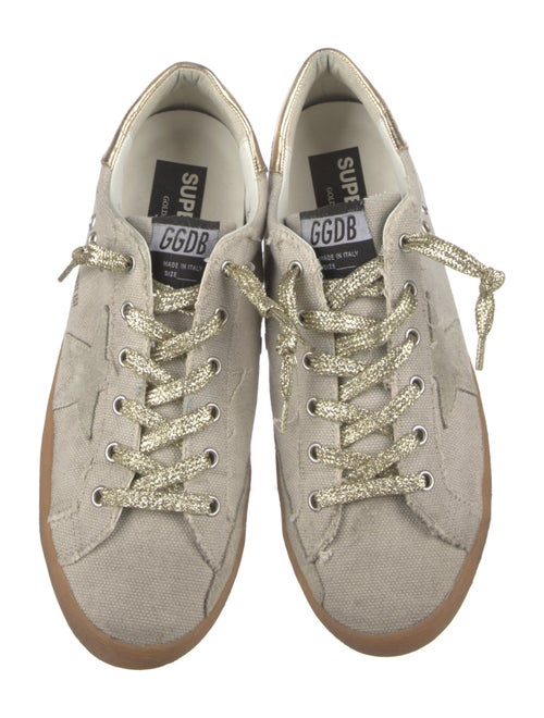 Golden Goose Canvas Distressed Accents Sneakers