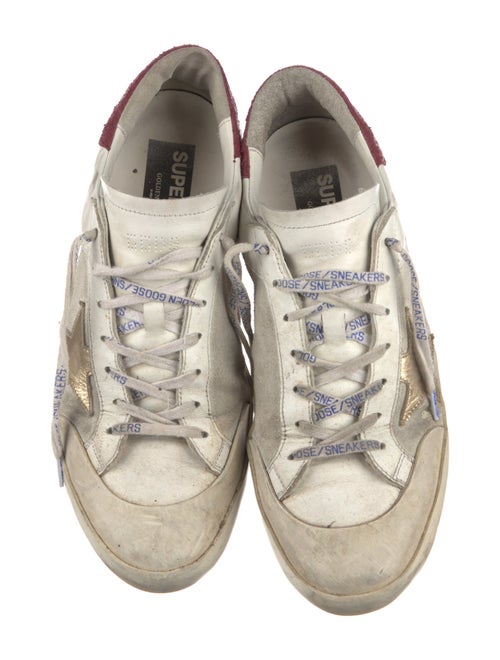 Golden Goose Leather Colorblock Pattern Sneakers