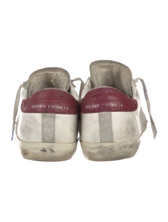 Golden Goose Leather Colorblock Pattern Sneakers