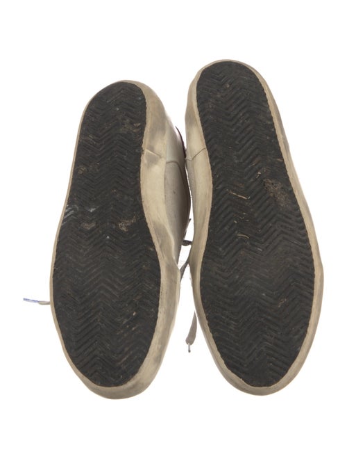 Golden Goose Leather Colorblock Pattern Sneakers