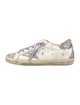 Golden Goose Leather Glitter Accents Sneakers