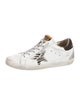 Golden Goose Leather Animal Print Sneakers