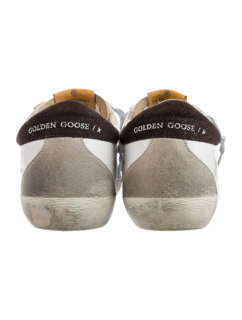 Golden Goose Leather Animal Print Sneakers