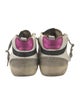 Golden Goose Leather Colorblock Pattern Sneakers