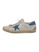 Golden Goose Leather Graphic Print Sneakers
