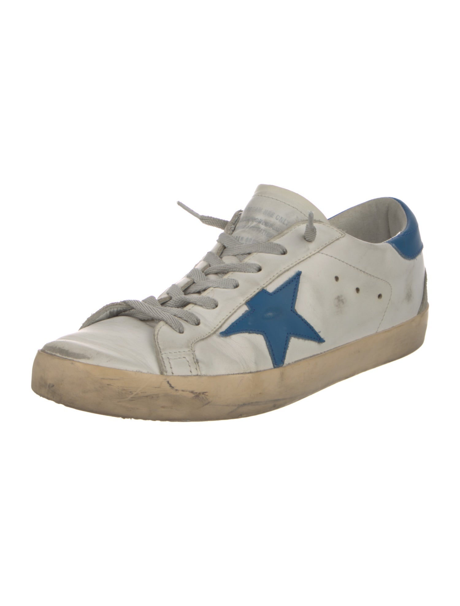 Golden Goose Leather Graphic Print Sneakers