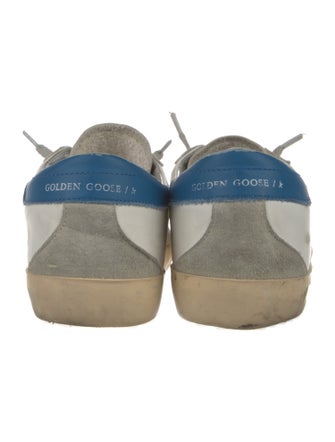 Golden Goose Leather Graphic Print Sneakers