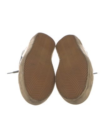 Golden Goose Leather Graphic Print Sneakers