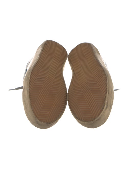 Golden Goose Leather Graphic Print Sneakers