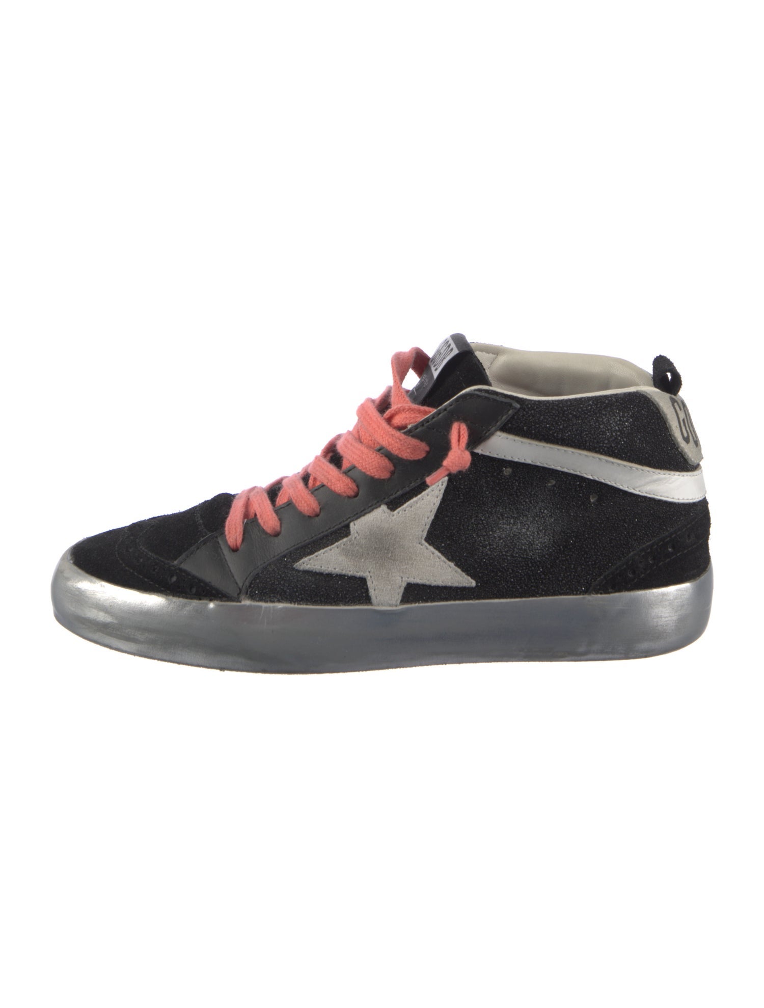 Golden Goose Suede Colorblock Pattern Sneakers