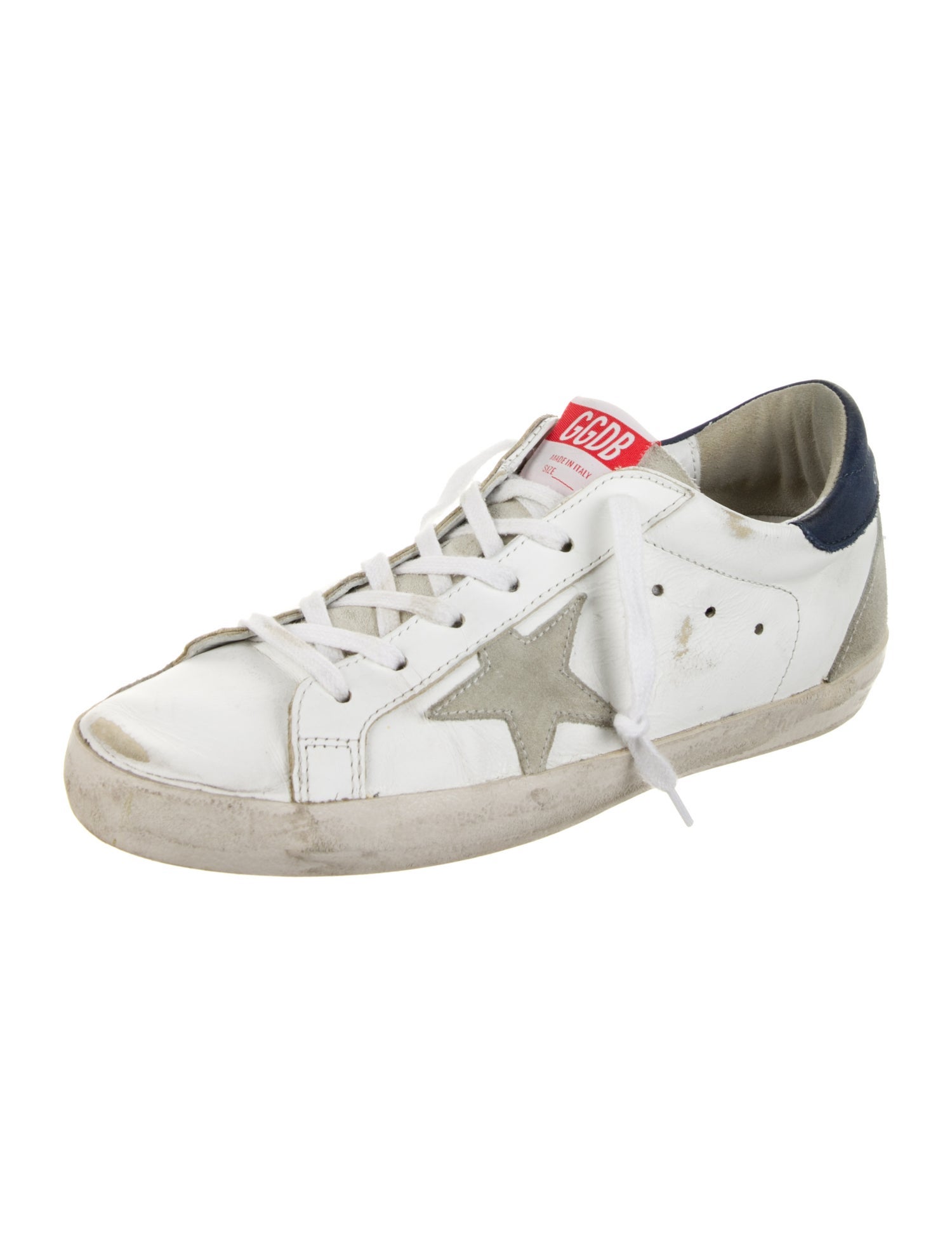 Golden Goose Leather Distressed Accents Sneakers