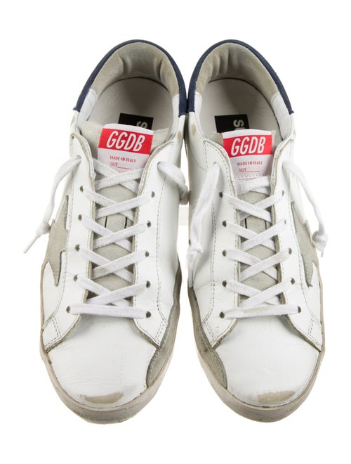Golden Goose Leather Distressed Accents Sneakers