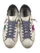 Golden Goose Leather Printed Sneakers