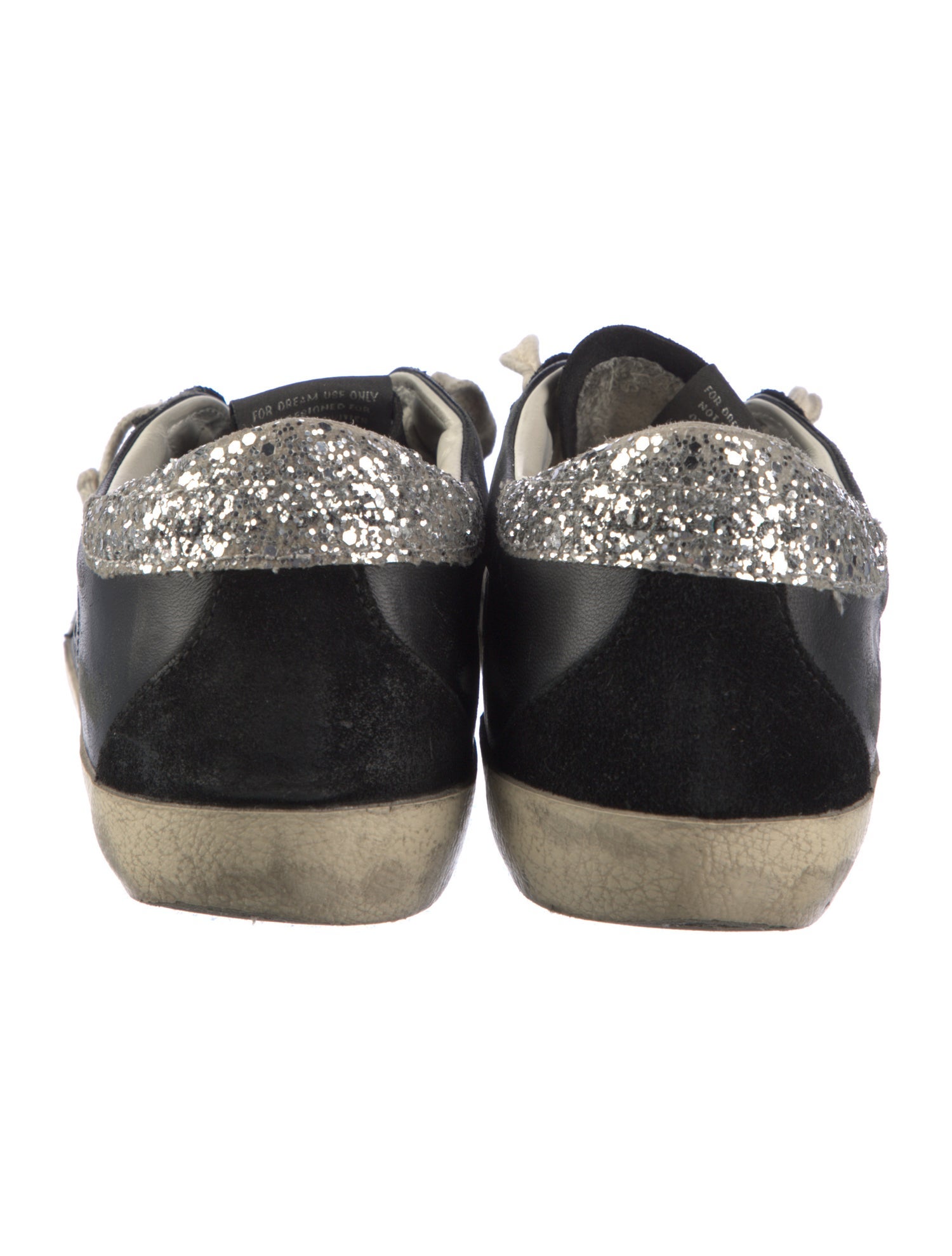 Golden Goose Leather Graphic Print Sneakers