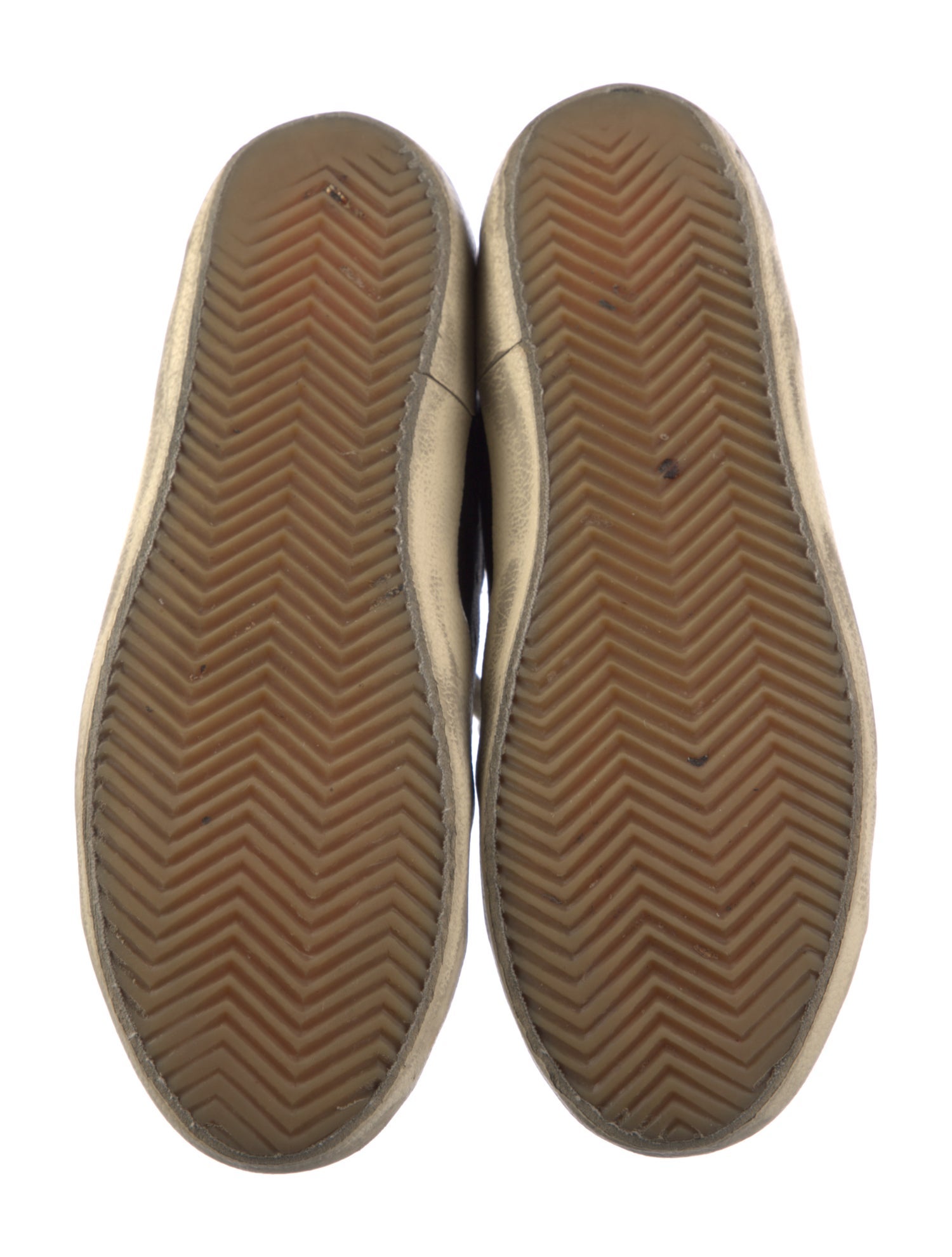 Golden Goose Leather Graphic Print Sneakers