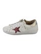 Golden Goose Leather Glitter Accents Sneakers