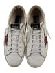 Golden Goose Leather Glitter Accents Sneakers