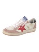 Golden Goose Leather Colorblock Pattern Sneakers