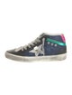 Golden Goose Denim Colorblock Pattern Sneakers