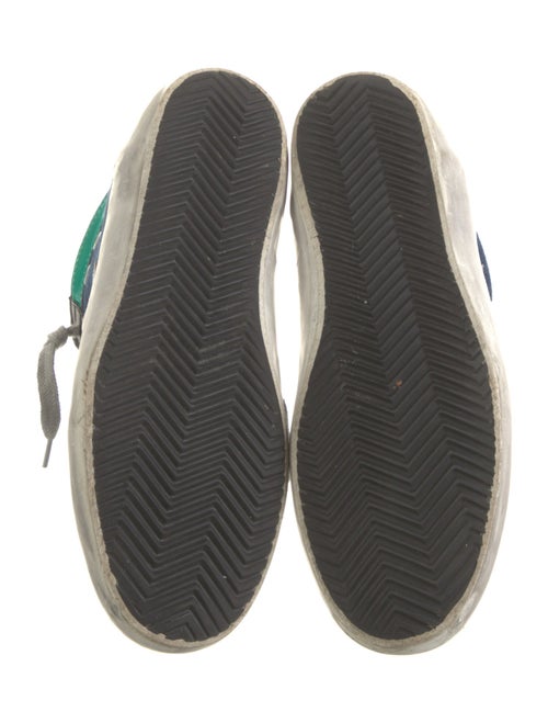 Golden Goose Denim Colorblock Pattern Sneakers