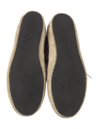 Golden Goose Ponyhair Animal Print Sneakers