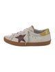 Golden Goose Leather Printed Sneakers