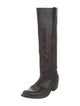 Golden Goose Leather Embroidered Accent Riding Boots