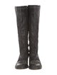 Golden Goose Leather Embroidered Accent Riding Boots