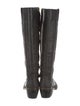 Golden Goose Leather Embroidered Accent Riding Boots