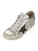 Golden Goose Leather Printed Sneakers