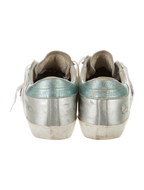 Golden Goose Leather Printed Sneakers