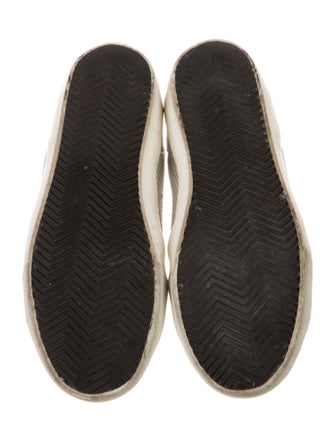 Golden Goose Leather Printed Sneakers