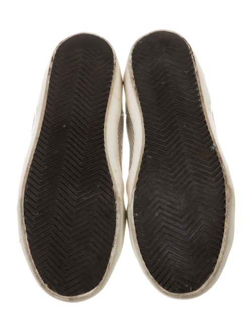 Golden Goose Leather Printed Sneakers