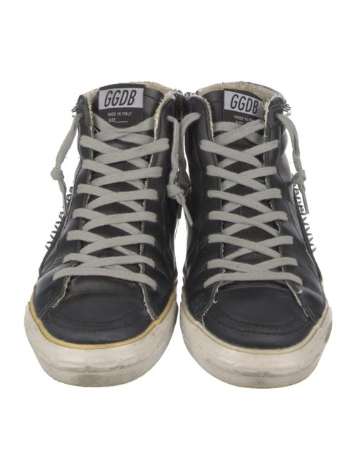 Golden Goose Leather Distressed Accents Sneakers