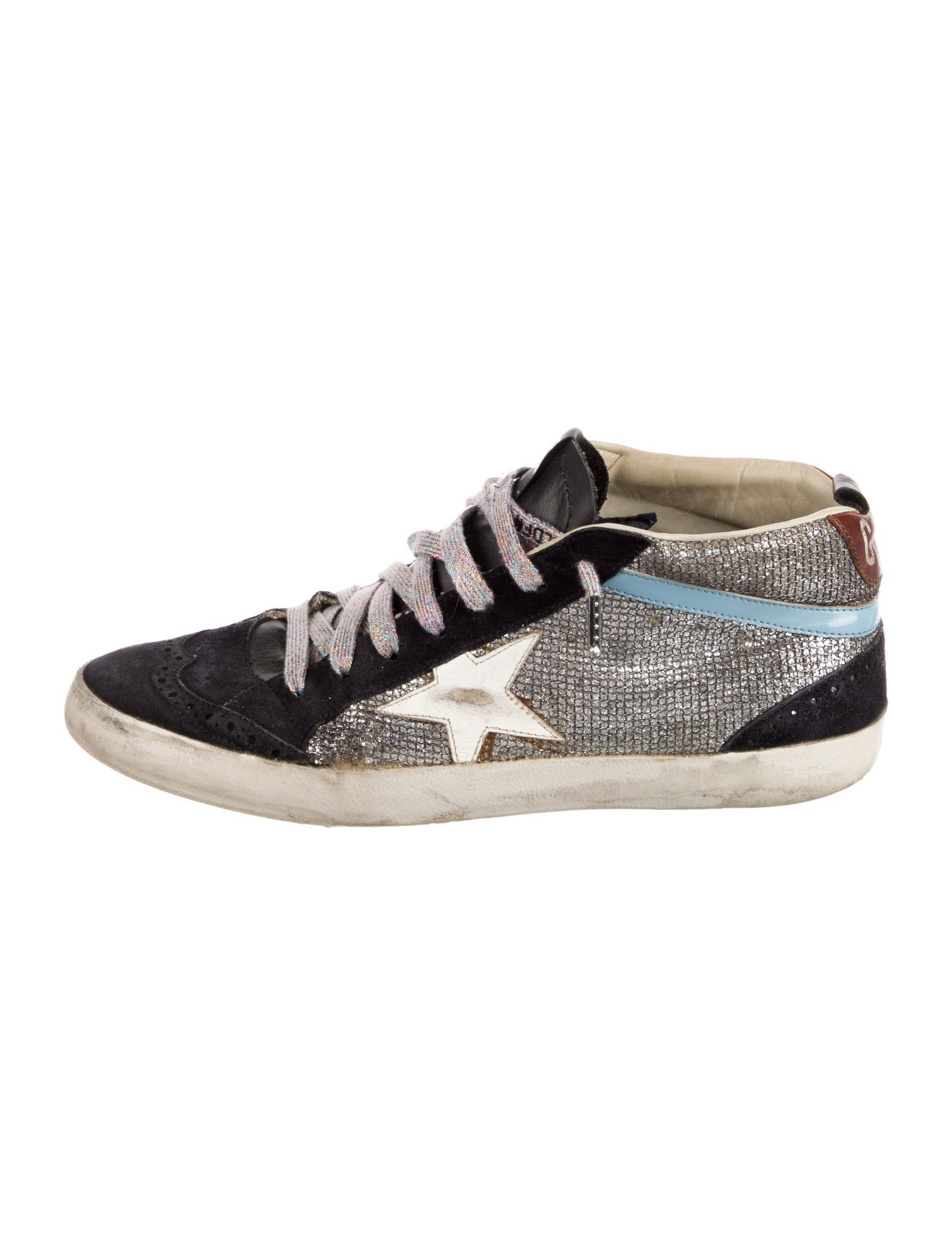 Golden Goose Suede Printed Sneakers