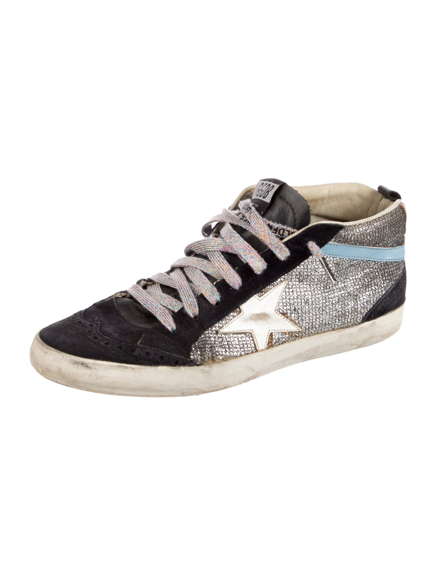 Golden Goose Suede Printed Sneakers