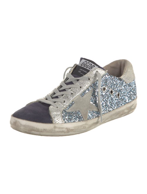 Golden Goose Glitter Colorblock Pattern Sneakers