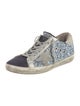 Golden Goose Glitter Colorblock Pattern Sneakers