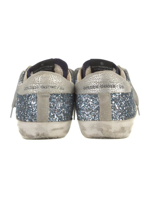 Golden Goose Glitter Colorblock Pattern Sneakers