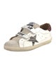 Golden Goose Leather Animal Print Sneakers