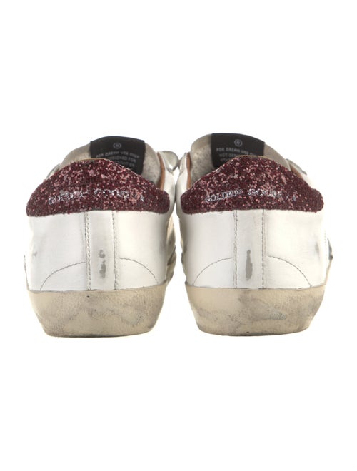 Golden Goose Leather Animal Print Sneakers